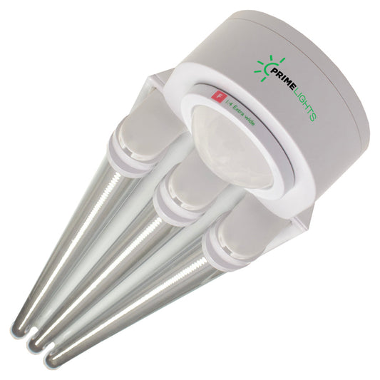 LED 3 Lamp T8 LED Strip Fixture Next-Gen LED Innovation: Sleek, Smart & Super Efficient - Clear LEDs 10,800 Lumens - Motion Activated Shop Light - Shop Light | Energy Efficient LED by Alamo Lights - Utility & Garage | Energy Efficient | by Alamo Lights