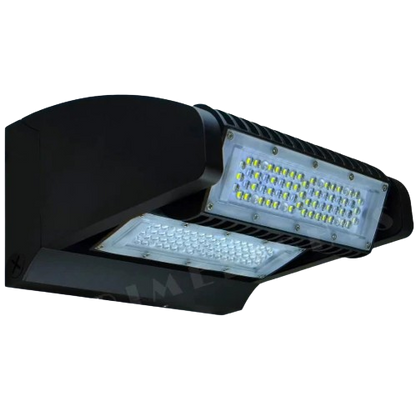 LED Wall Pack- Dual Swivel - 10,400 Lumens, Fully Adjustable