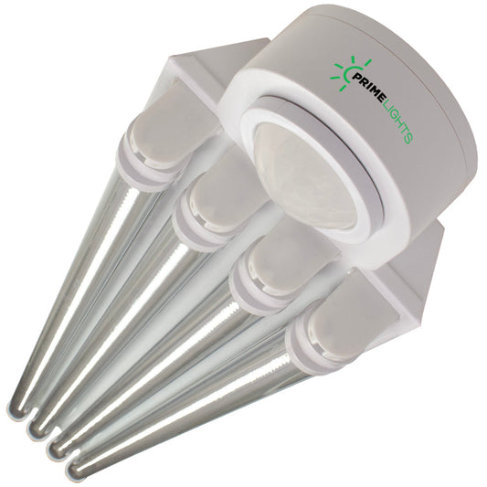 LED 4 Lamp T8 LED T8 Highbay 4XL Next-Gen LED Innovation: Sleek, Smart & Super Efficient - Clear LEDs - Motion Activated Shop Light - Shop Light | Energy Efficient LED by Alamo Lights - Utility & Garage | Energy Efficient | by Alamo Lights